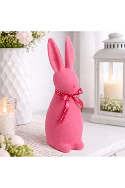 SHOPIENS Catifea de Paște roz din catifea 15 cm