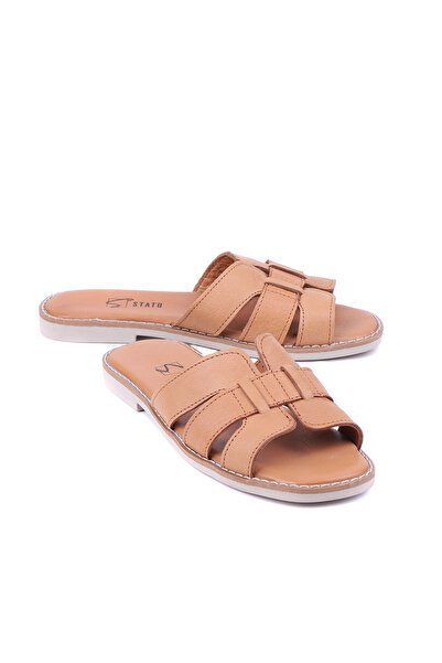 stato Vera Genuine Leather Women's Slipper Comfortable Casual Summer Shoes Sl...