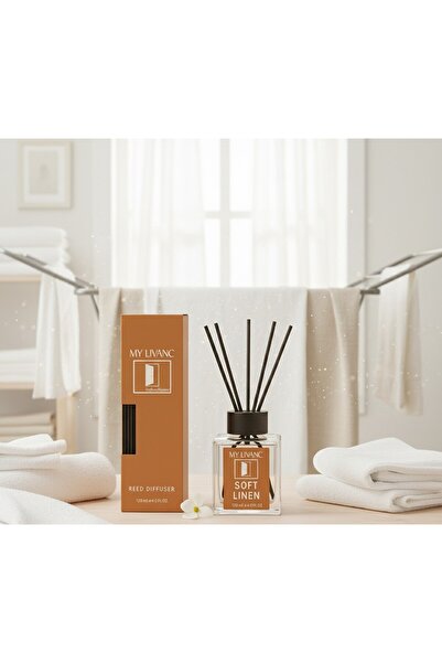 MyLivane Soft Linen Çubuklu Oda Kokusu 120 ml - Özel Seri Dekoratif Oda Kokusu