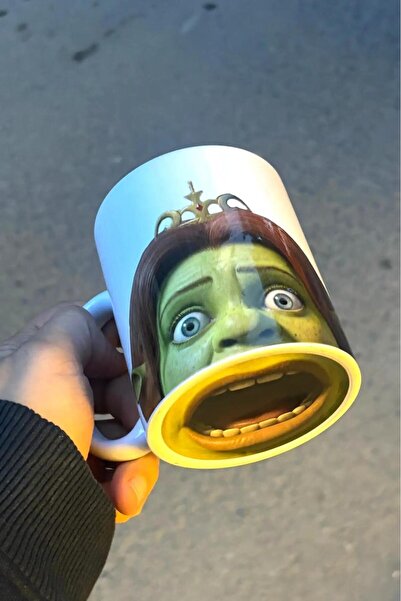 Namgo كوب فيونا شريك من البورسلين الأبيض ذو الفم المزخرف