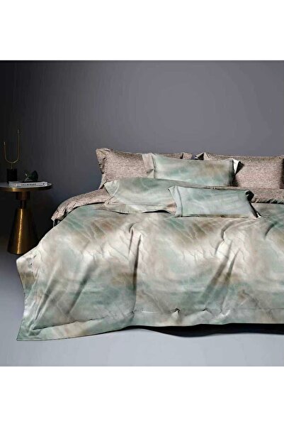 Luna 6 Piece Duvet Cover Set with Stretchy - 180x200 cm, Complete Double Bed ...