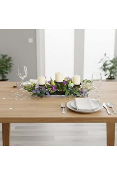 SHOPIENS Aranjament de lumânări de Paște cu 3 suporturi 60 x 20 x 16 cm