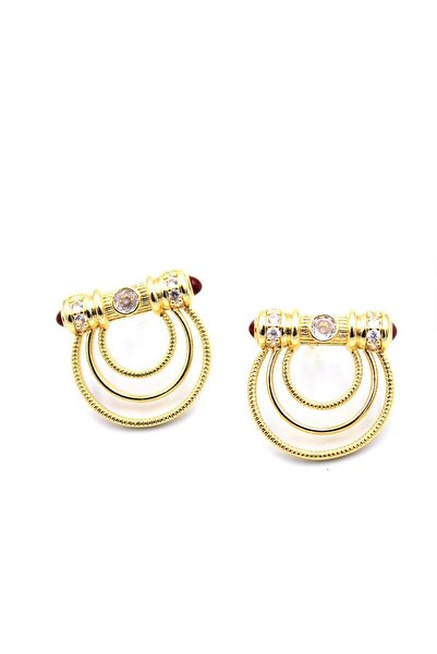 New Obsessions Gold Color Half Hoop Earrings
