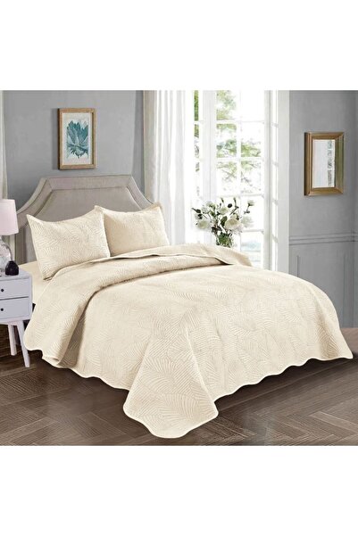 Truva Home Quilted Bedspread - 230x250 cm, Bedroom Decorative Set for Double Bed