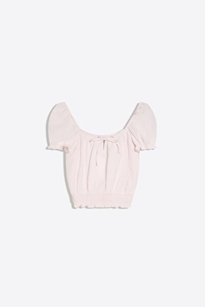 Bershka Balon kollu rustik bluz