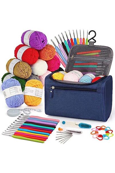 Arabest Beginner Crochet Kit, Knitting Supplies with Hooks and Storage Bag, D...