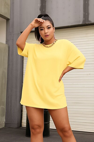 E-ROMA Plain Oversized Unisex T-Shirt Ycb2