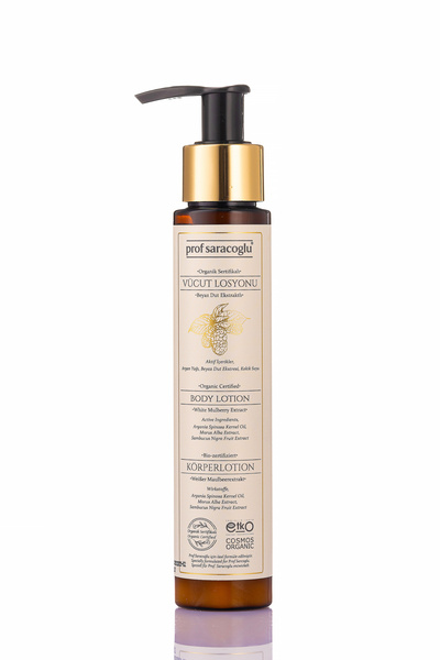 prof saracoğlu Organik Beyaz Dut Ekstraktlı Vücut Losyonu 100 ml
