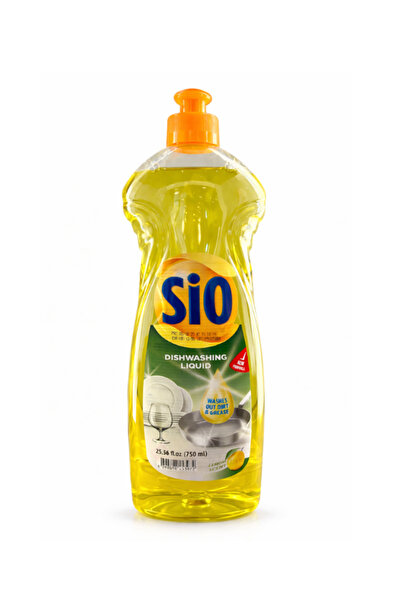Sio سائل غسيل الأطباق بالليمون 750 مل - تنظيف الدهون ورائحة الحمضيات المنعشة