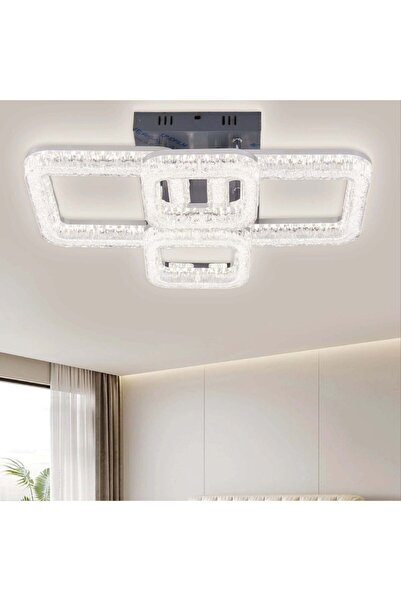 RFAN LED Chandelier, Model K3535/2+2BCH, With Remote Control, 3 Light Types, ...