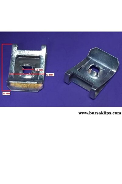 bursaklips صواميل تريفون يونيفرسال رمادية (5 قطع)