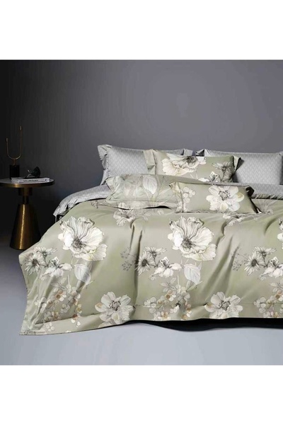 Luna 6 Piece Duvet Cover Set with Stretchy - 180x200 cm, Complete Double Bed ...