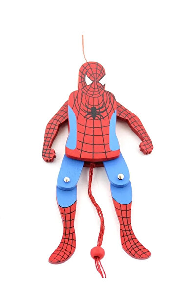CİYU TİCARET Ahşap Sallanan Spider-Man Figür Dekoratif Hediyelik Çocuk Odası ...