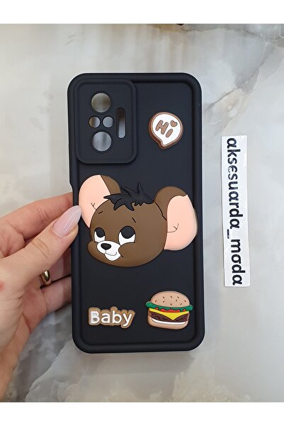 Aksesuarda Moda حافظة سيليكون متوافقة مع هاتف Redmi Note 10 PRO مع شكل مرسوم