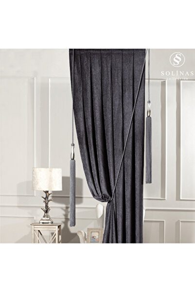 Solinas Collection Verona Anthracite 1X3 Closely Pleated and Pendant Lamp wit...