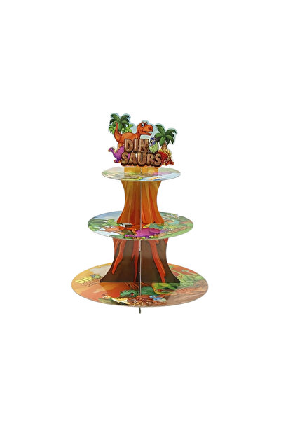 Mirific Party Tiered Cake Stand, Dinosaur