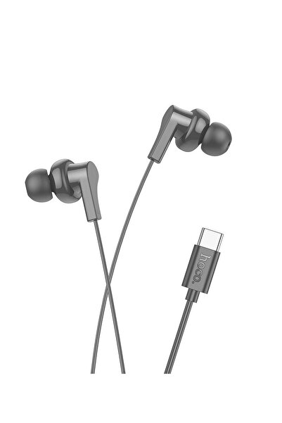 Hoco Wired Headphones with Microphone M114, 1m Type-C - Black