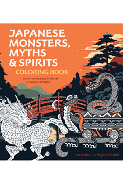 Chartwell Books Carte de colorat cu monștri, mituri și spirite japoneze: Colo...