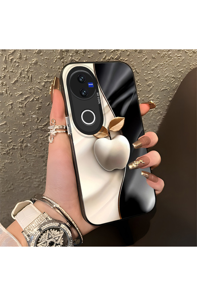 Hontinga حافظة هاتف Vivo V50 متوافقة مع حافة السيليكون الصلبة ومضادة للسقوط، ...