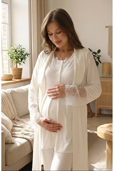 Lohussa New Season Ecru Shawl Collar Summer Elegant Lace Piece 100% Cotton Ma...