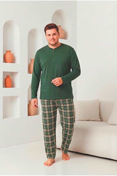 FORMO Men's 100% Natural Cotton Plaid Piece Long Sleeve Buttoned High Quality...