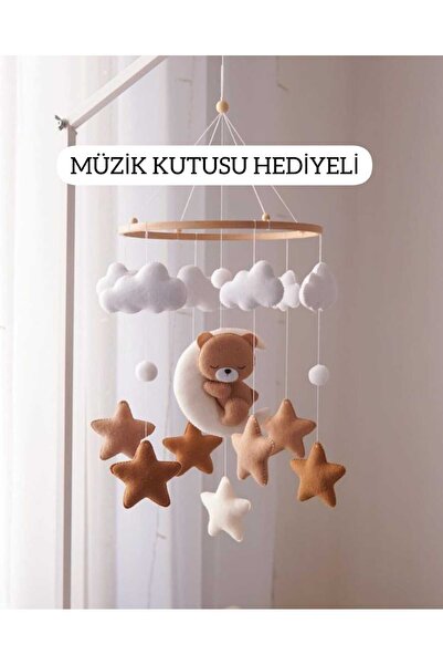 TREND METFİQ DECORATİON Bebek Özel Tasarım %100 El Yapımı Keçe Bebek Dönences...
