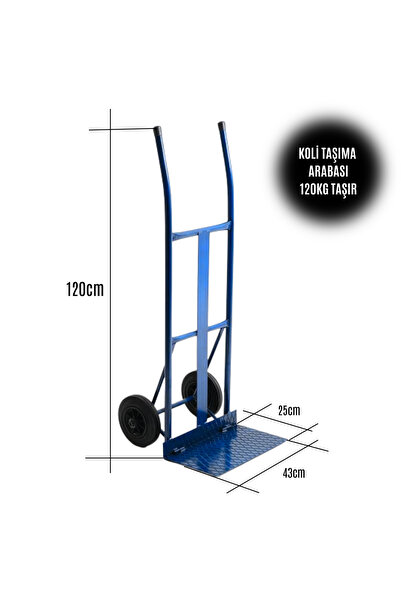 BantMarketim Koli Yük Eşya Taşıma Arabası Katlanır Tablalı 120kg Taşıma Kapas...
