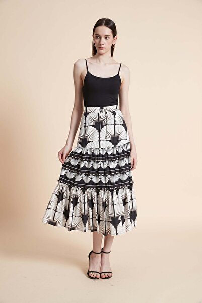 Yola Long Patterned Skirt