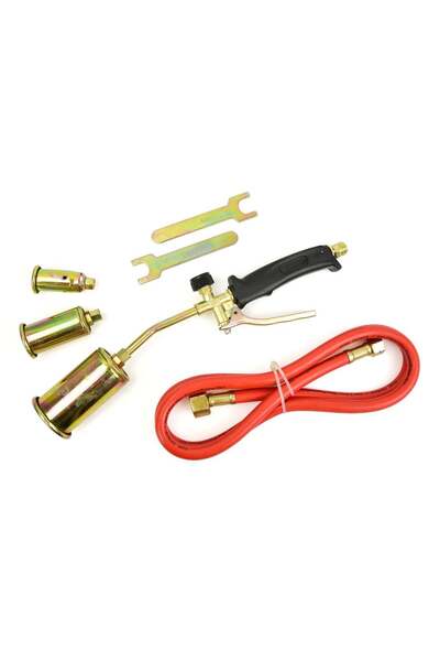 GEKO Φλόγιστρο Υγραερίου Με Λάστιχο 1.5m Για Θέρμανση Και Καύση Με 3 Κεφαλές ...