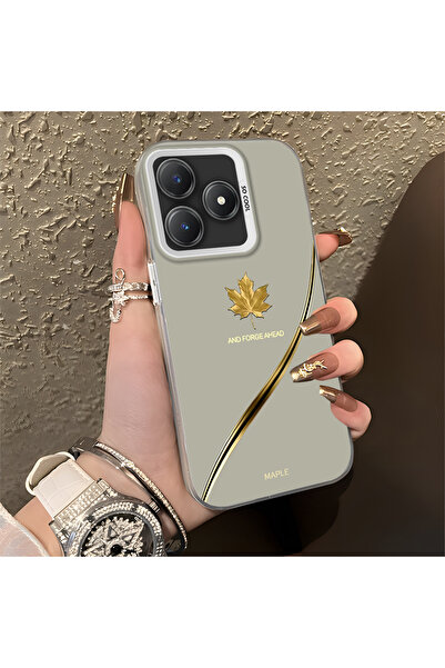 Hontinga حافظة هاتف Realme C61 متوافقة مع حافة السيليكون الصلبة ومضادة للسقوط...