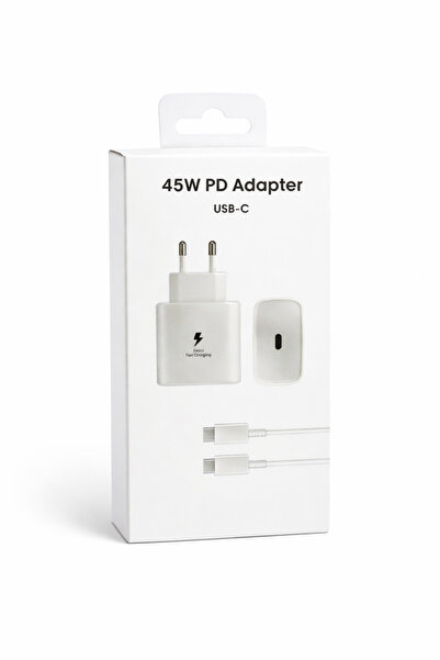 OEM Incarcator Fast Charging 45W + Cablu UBS-C, Type C, compatibil cu Samsung...