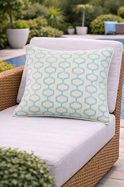 QUBA DECO Outdoor Decorative Water Repellent Fade Resistant Cushion Cover Gar...
