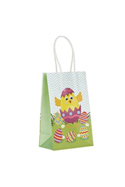 SHOPIENS Pungă geantă Pui cu ochi Ouă pictate 3D 13 x 8 x 21 cm