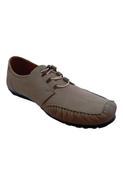 Modayak Modesa Beige Genuine De Leather Rkek Shoes