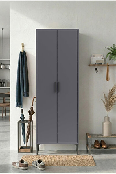 SARMOBİ Harmony Ayakkabılık 65x190x37 cm Antrasit– Modern Tasarım