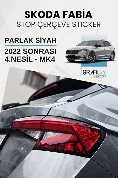 GRAFİCAR مجموعة ملصقات إطار السيارة المتوافقة مع سكودا فابيا (بعد 2022) - أسو...