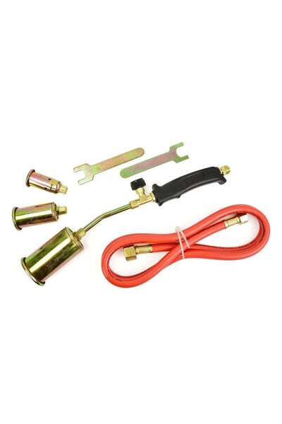 GEKO GAS BURNER WITH 1.5M HOSE FOR HEATING AND COMBUSTION WITH 3 HEADS 25, 35...
