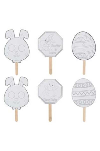 SHOPIENS Tabele de colorat Creații de Paște Ouă Iepuri 30 cm - 6 buc