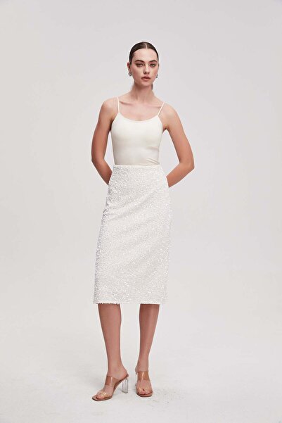 Nichii Plain Midi Skirt