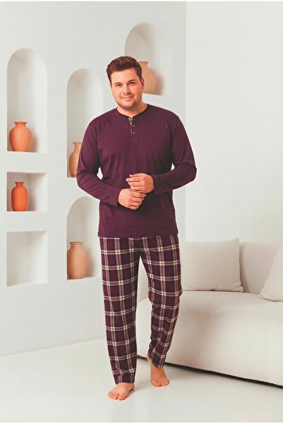 FORMO Men's 100% Natural Cotton Plaid Piece Long Sleeve Buttoned High Quality...