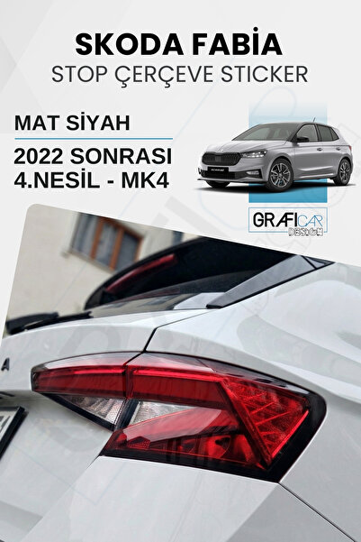 GRAFİCAR مجموعة ملصقات إطار السيارة المتوافقة مع سكودا فابيا (بعد 2022) - أسو...