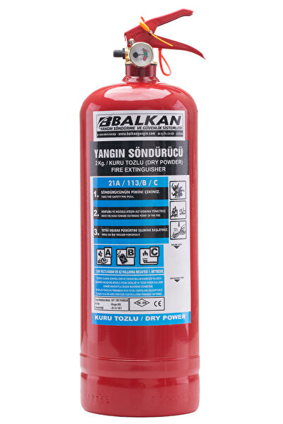 Balkan Ticaret 2Kg Yangın Söndürme Tüpü 3 Adet Ruhsata Uygun 4 Yıllık TSE HYB...