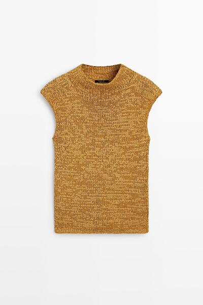 Massimo Dutti Pamuklu kalın triko top