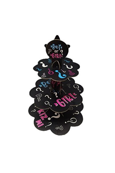 Behind party store Gender Reveal Party Cupcake Stand – Boy or Girl Themed Bab...