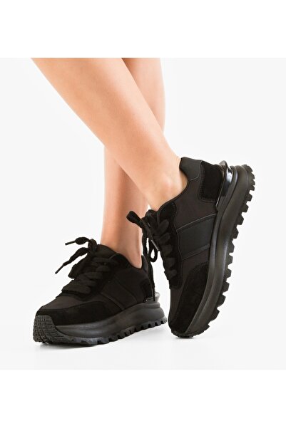 BENOTTİ Women's Contares Black Sneakers