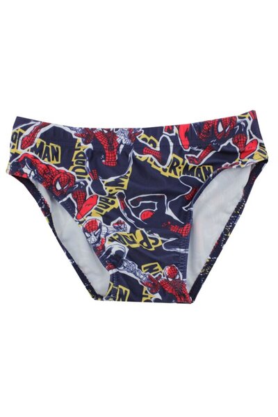 Disney Boys Swim Briefs, 84% Polyester, Spider Man, Navy Blue