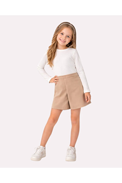 My Lusa baby wear Devojčice Rebrasto bluza dugih rukava i Suknja-šorts dvodel...