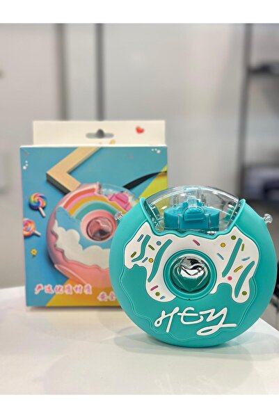 Liya's Gift Donut Desenli Sevimli Çocuk Su Şişesi Kapaklı Taşınabilir Spor ve...