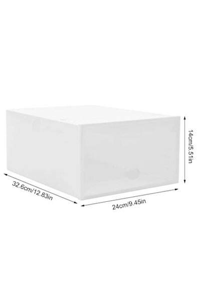 OEM Cutie de depozitare pentru încălțăminte, plastic durabil, albă