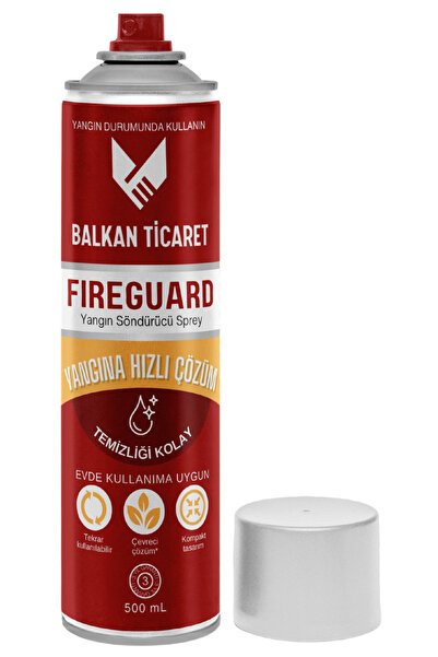 Balkan Ticaret Araç Yangın Söndürücü 2Kg Fireguard Yangın Spreyi Ruhsata Uygun 4 Yıllık TSE HYB CE Belgeli KKT ABC